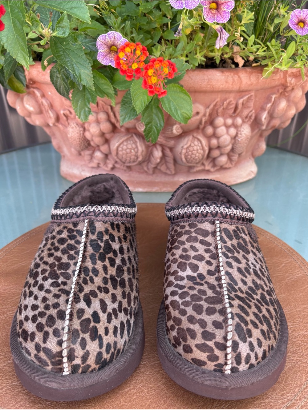 Uggs Tasman Caspian Calf Hair Shoes - EUC